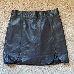 BB Dakota Lamb Leather Skirt - Size 8